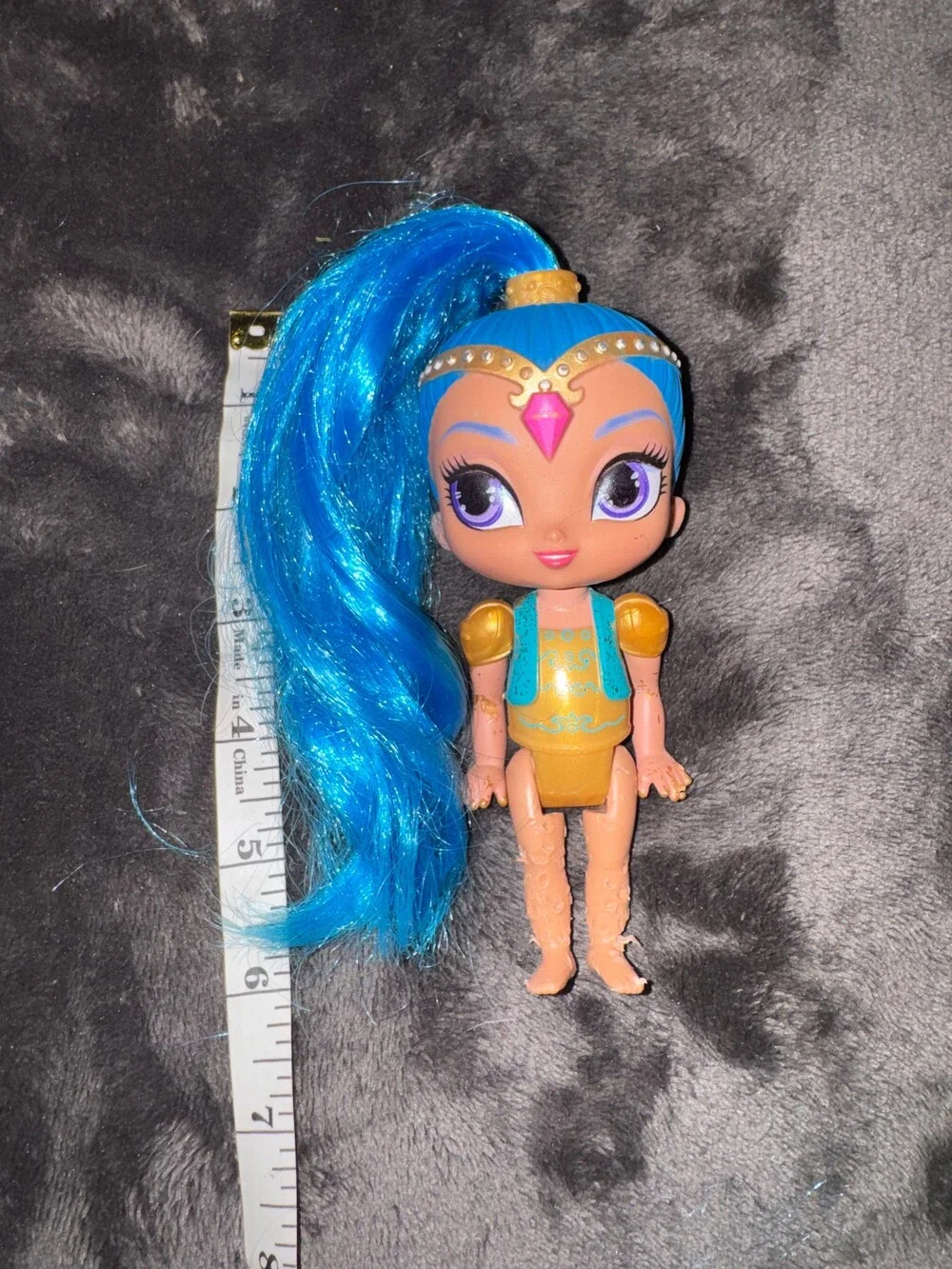 Shimmer and Shine 6 Inch Blue Hair Articulated Doll Figure Toy